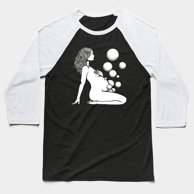 The Birth of Tragedy Baseball T-Shirt by zzmyxazz